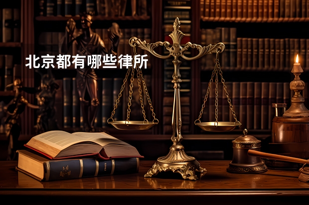 北京都有哪些律所