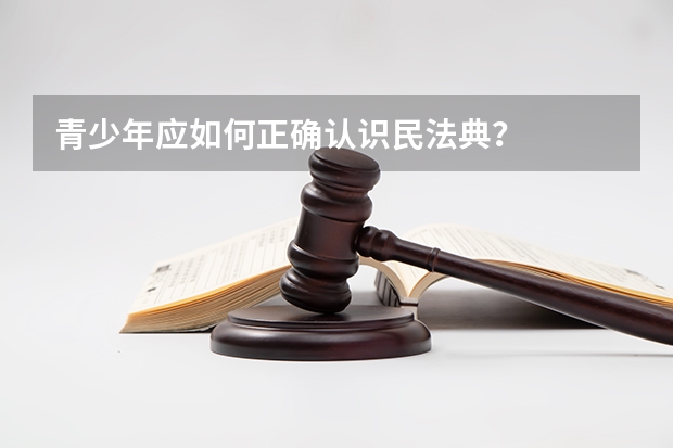 青少年应如何正确认识民法典？
