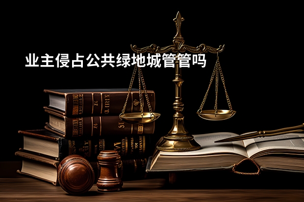 业主侵占公共绿地城管管吗
