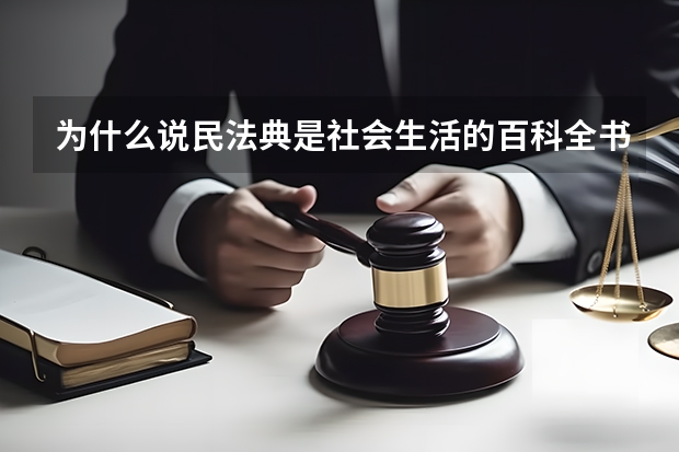 为什么说民法典是社会生活的百科全书