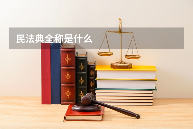 民法典全称是什么