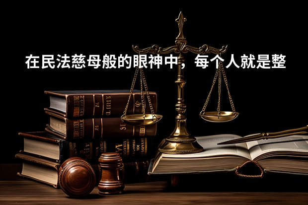 在民法慈母般的眼神中，每个人就是整个国家——孟德斯鸠~~这句话的的出处，理解和其他不同观点是什么。