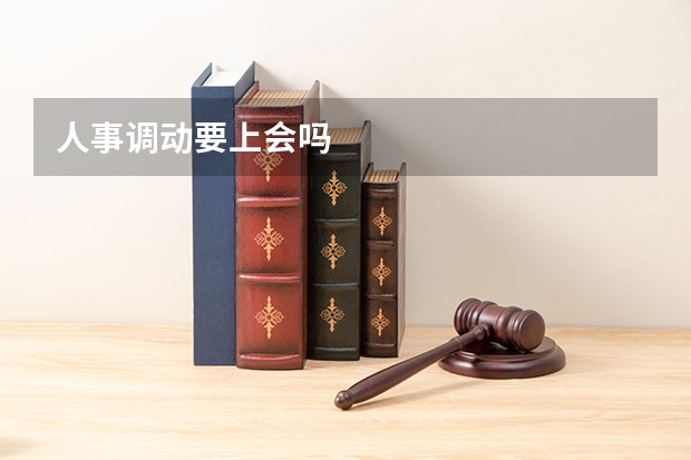 人事调动要上会吗