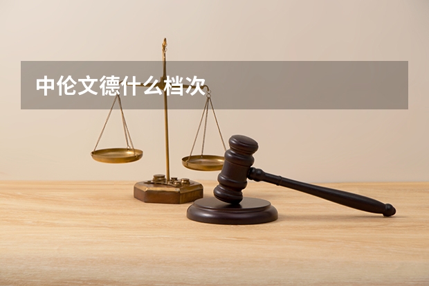中伦文德什么档次