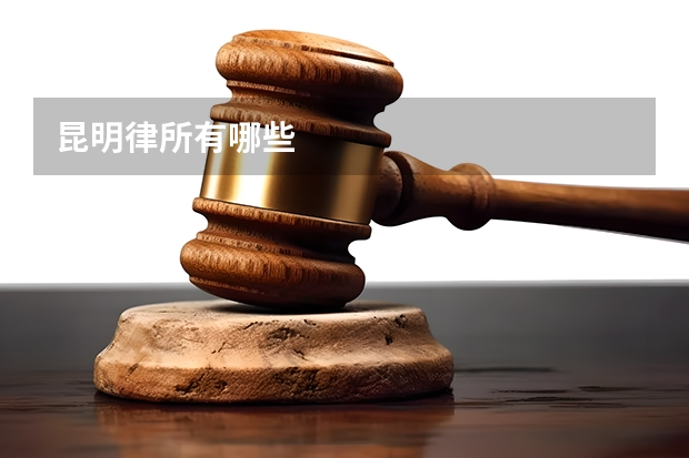 昆明律所有哪些